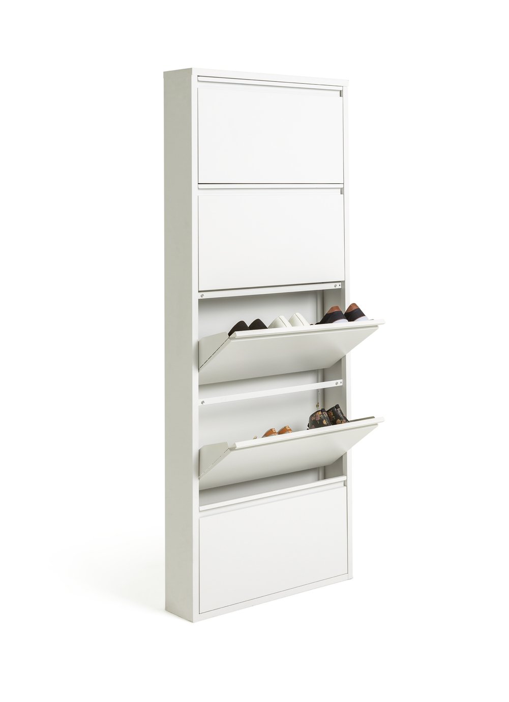 Habitat Daxton 5 Shelf Metal Shoe Storage - White