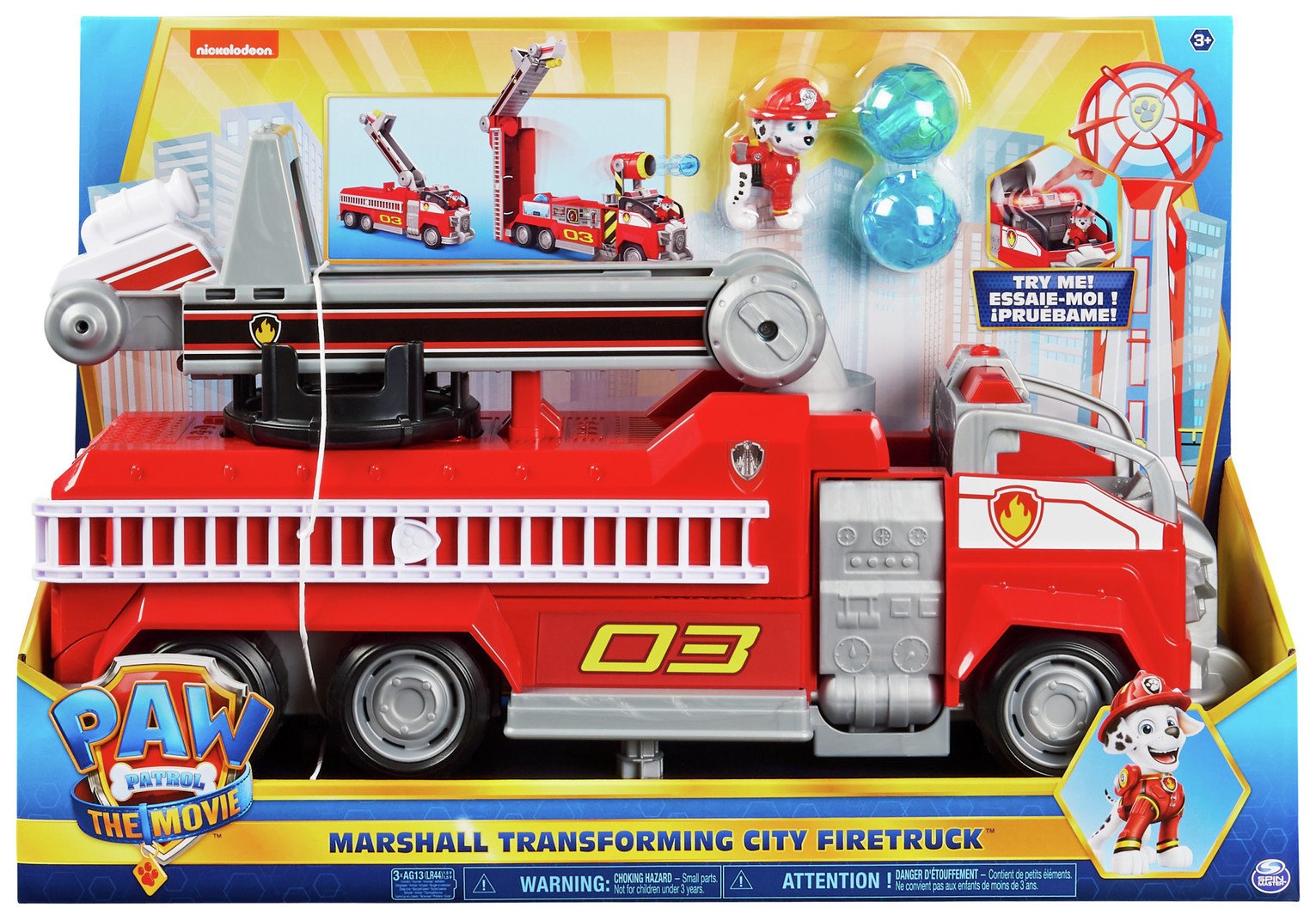 argos paw patrol fire truck