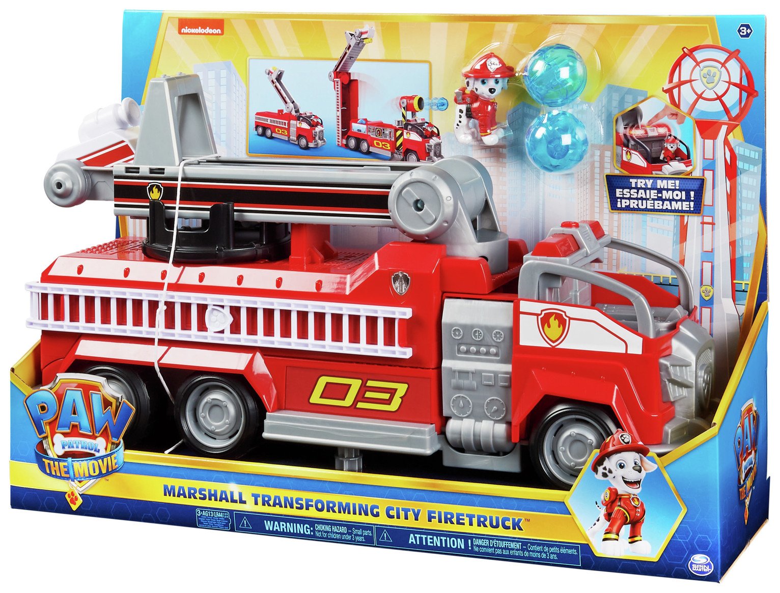 argos paw patrol fire truck