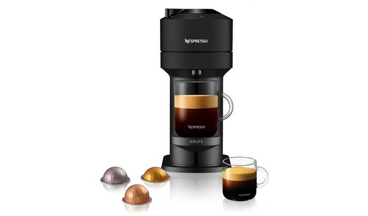 Nespresso Vertuo Next Pod Coffee Machine by Krups - Black