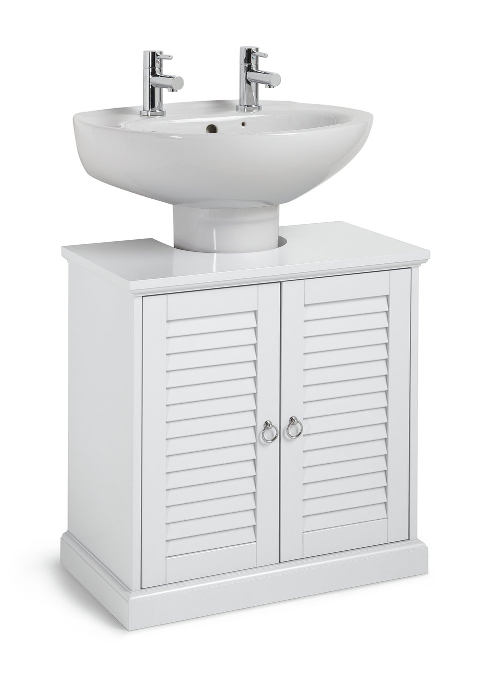 Argos Home Le Marais Louvered Under Sink Unit - White