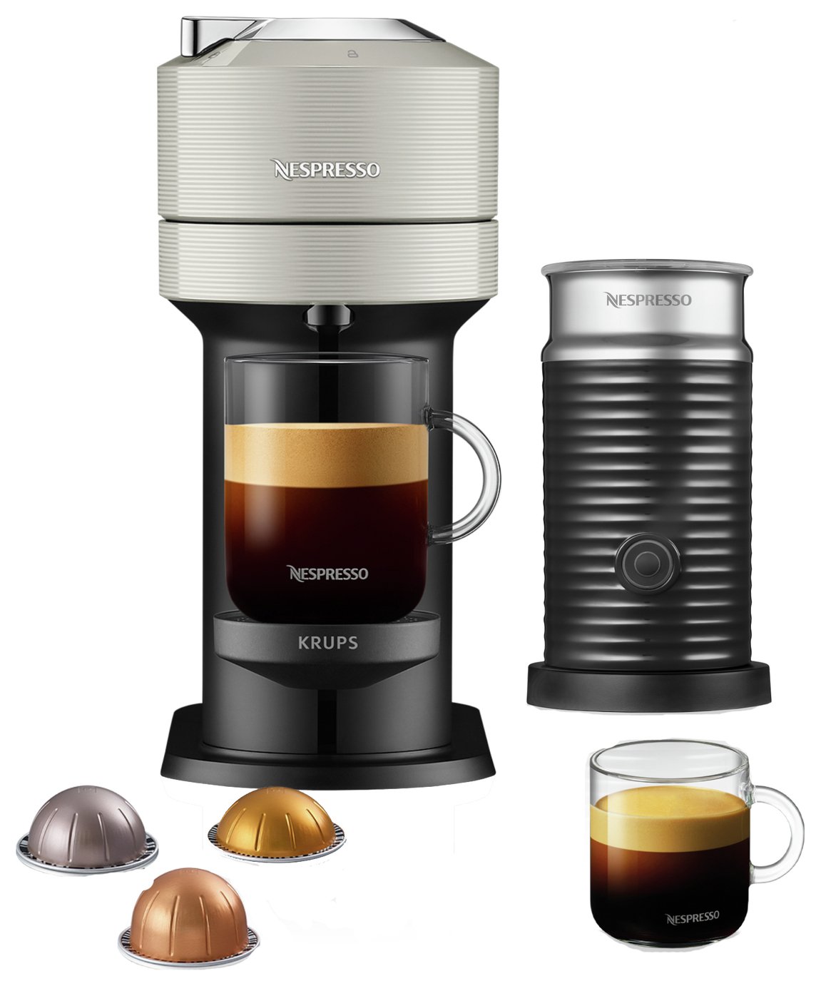 Nespresso Vertuo Next Pod Coffee Machine Bundle Krups review