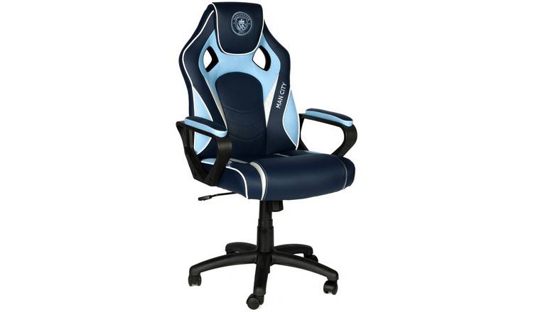 Buy Quick Shot Manchester City Ergonomic Office Gaming Chair Gaming Chairs Argos