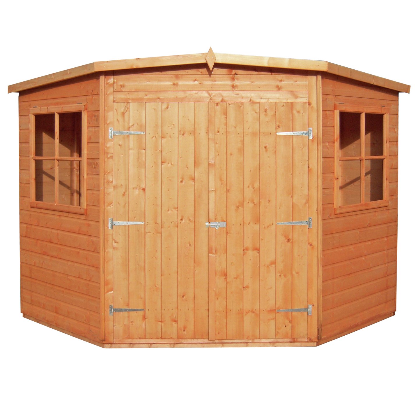 Shire Wooden Shiplap 2 Glazed Windows Shed – 7 x 7ft