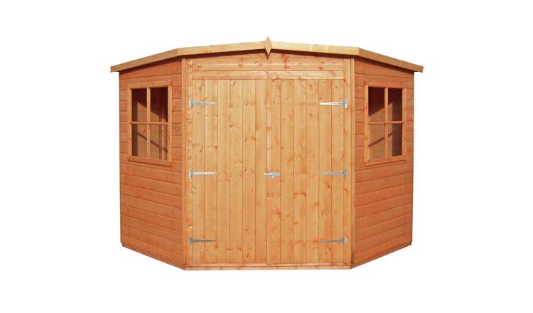 Shire Wooden Shiplap 2 Glazed Windows Shed – 7 x 7ft