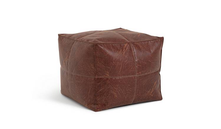 Argos faux on sale leather ottoman