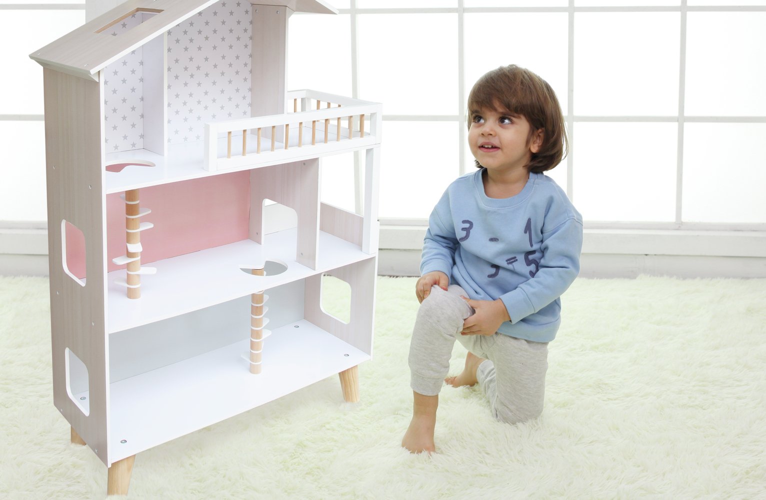 Neutral dollhouse on sale