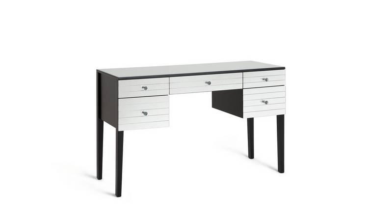 Black dressing store table with drawers