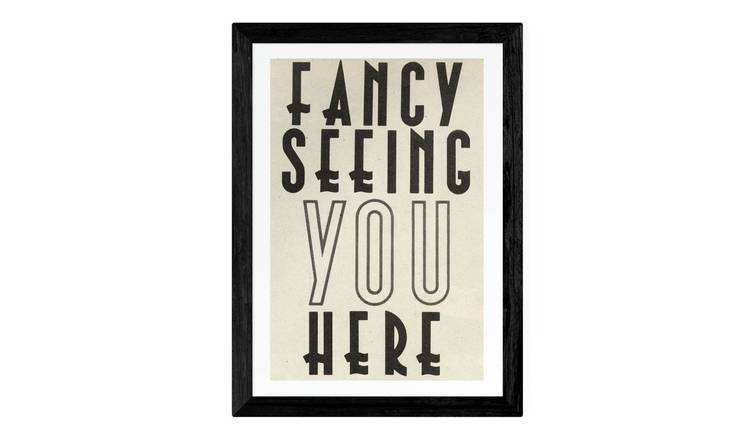 EEP VB Hemingway Fancy Seeing You Framed Print - A1