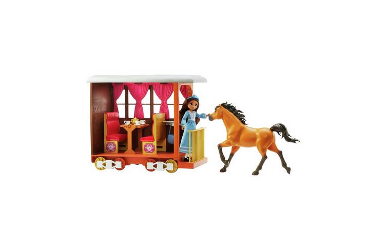 Spirit Untamed Lucky's Train Home Playset with Doll & Horse