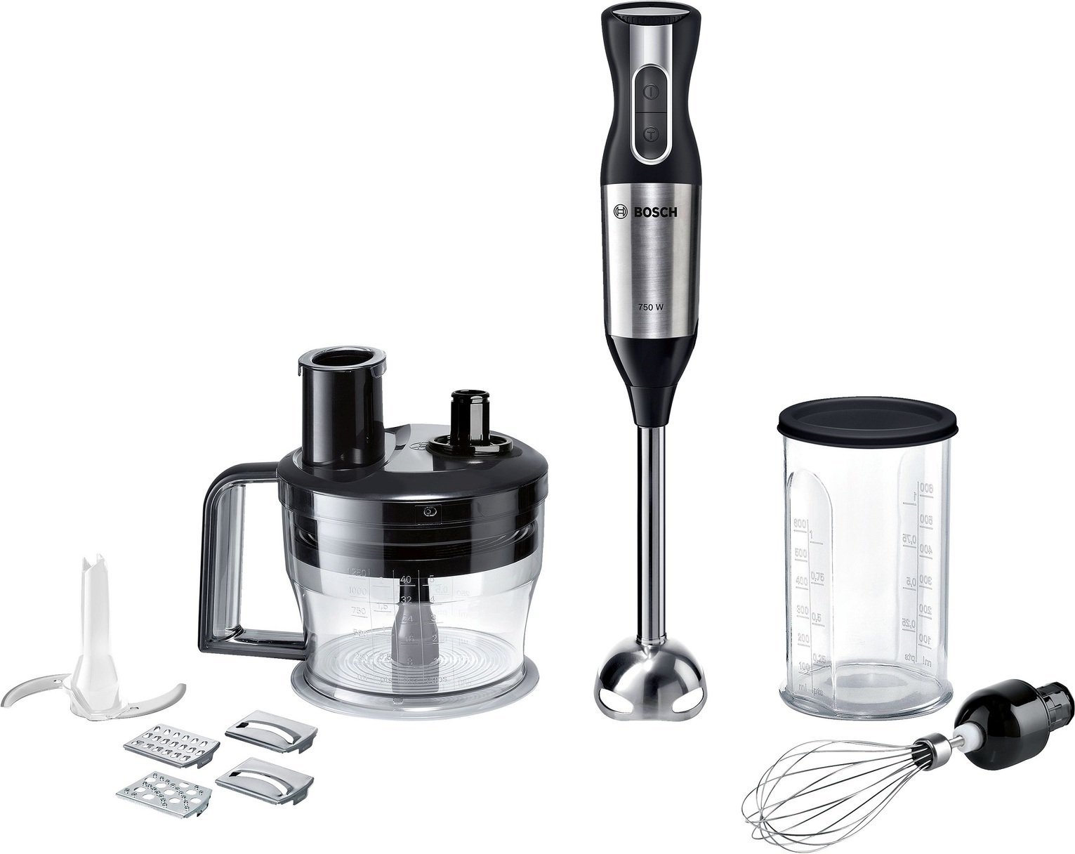 Bosch MSM6S90BGB ErgoMixx Hand Blender - Stainless Steel