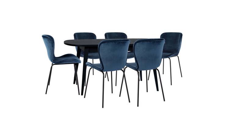 Argos discount navy chair