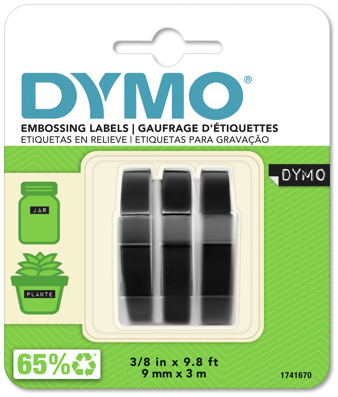 Dymo Black Labels - Set Of 3 
