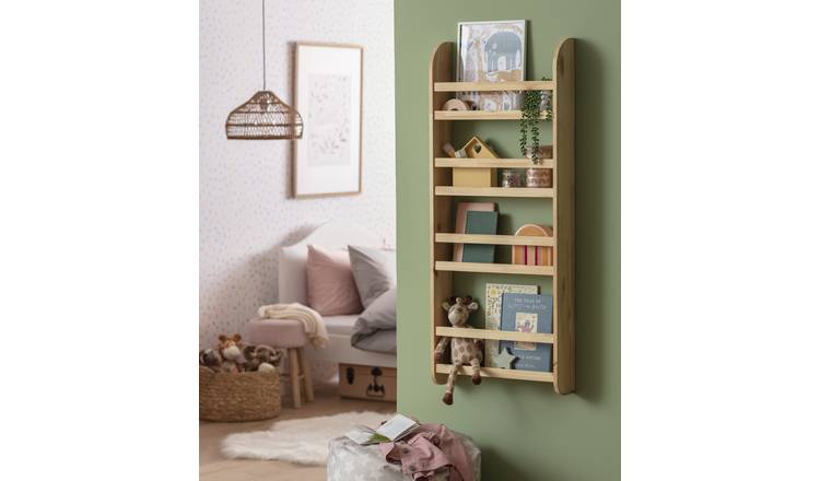 Habitat Kids Scandinavia Wall Mounted Bookcase - Pine