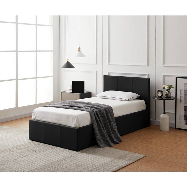 Argos Home Lavendon Single Side Open Ottoman Bed Frame-Black 0