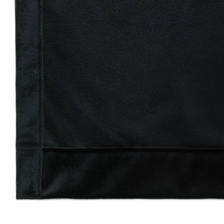 Habitat Plain Matt Velvet Eyelet Curtains - Black 0