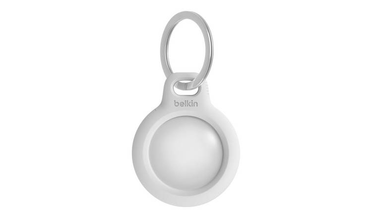 Belkin AirTag Holder With Key Ring - White
