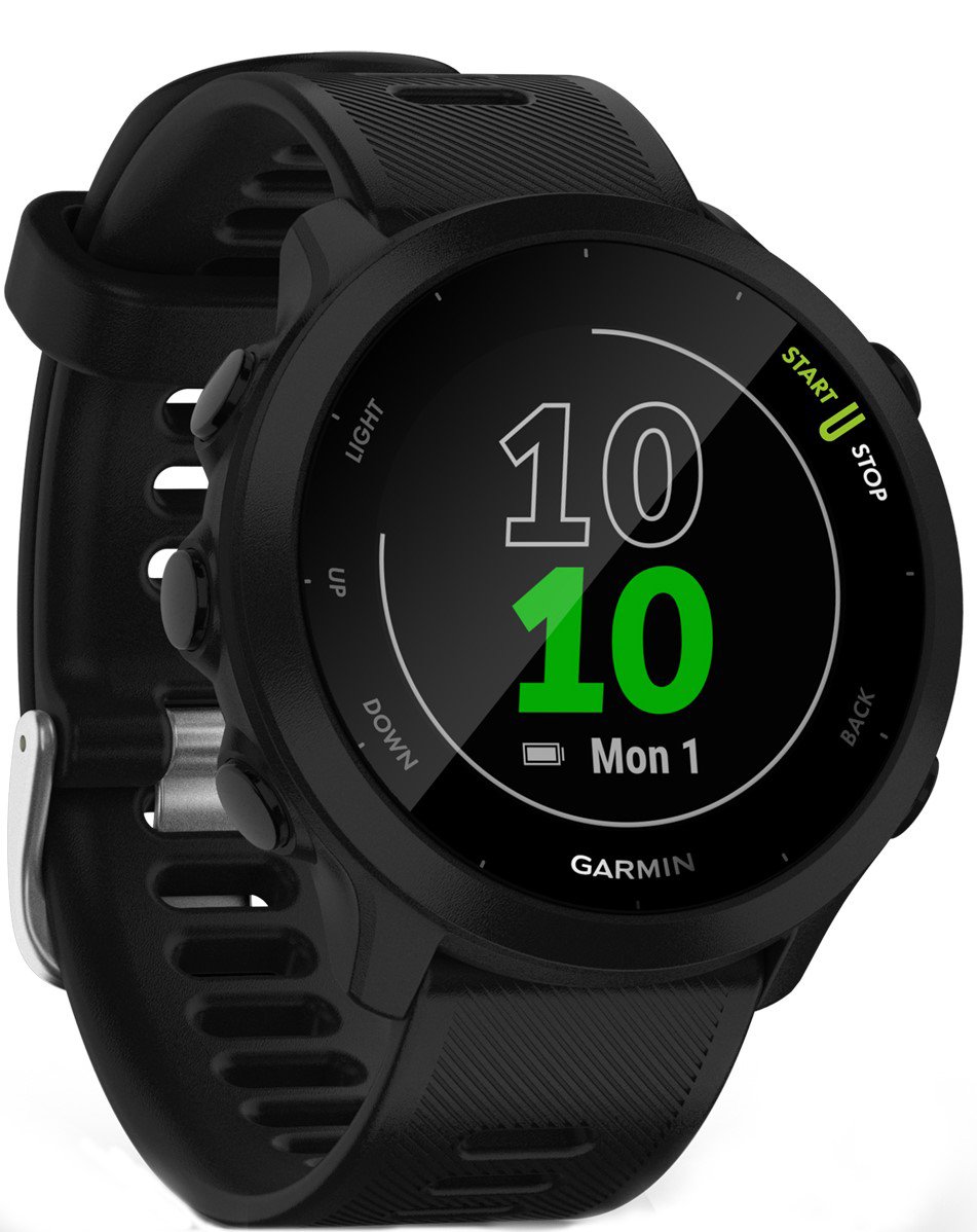 Garmin Forerunner 55 GPS Running Smart Watch - Black