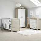 Buy Obaby Nika 3 Piece Nursery Furniture Set Grey Wash White Nursery furniture sets Argos