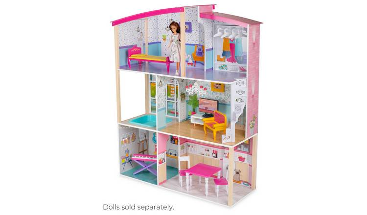 Buy Jupiter Workshops Modern 3 Storey Wooden Dolls House Doll