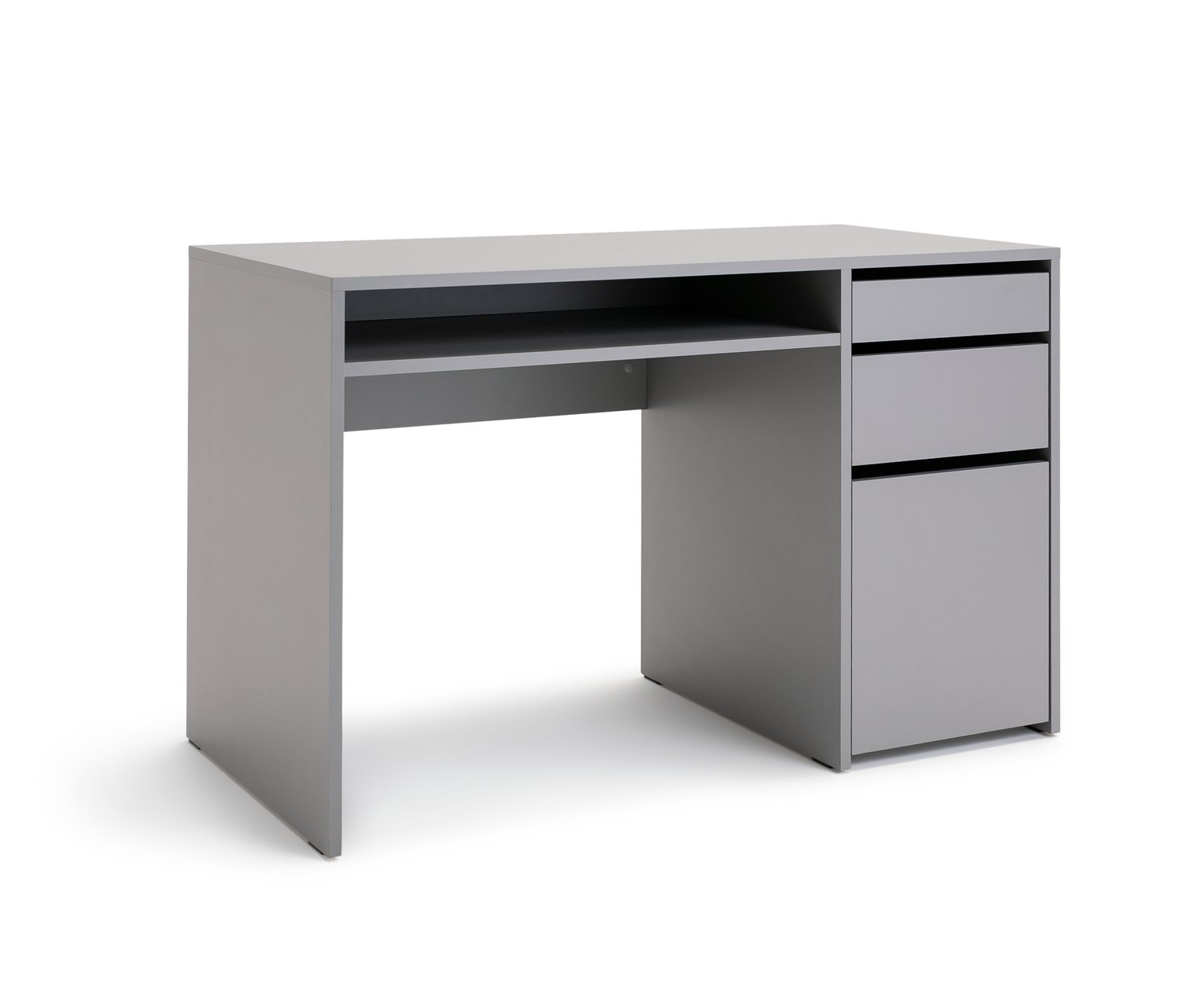 Habitat Pepper 2 Drawer Pedestal Desk - Grey