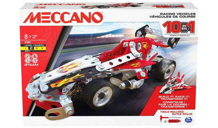 Meccano 10 Multi Model Racing Vehicles Set