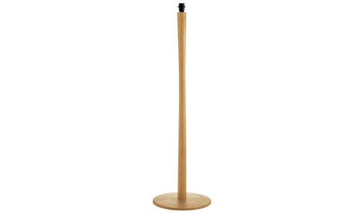 Wood floor outlet lamp base