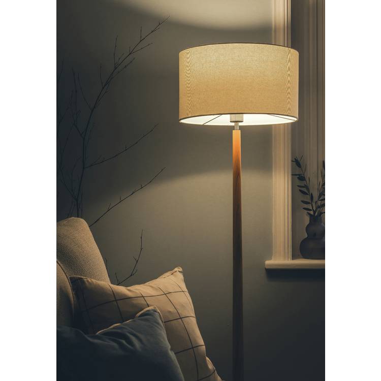 Habitat Pole Floor Lamp Base Only - Oak 0