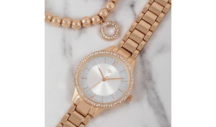 Gold watch womens on sale argos