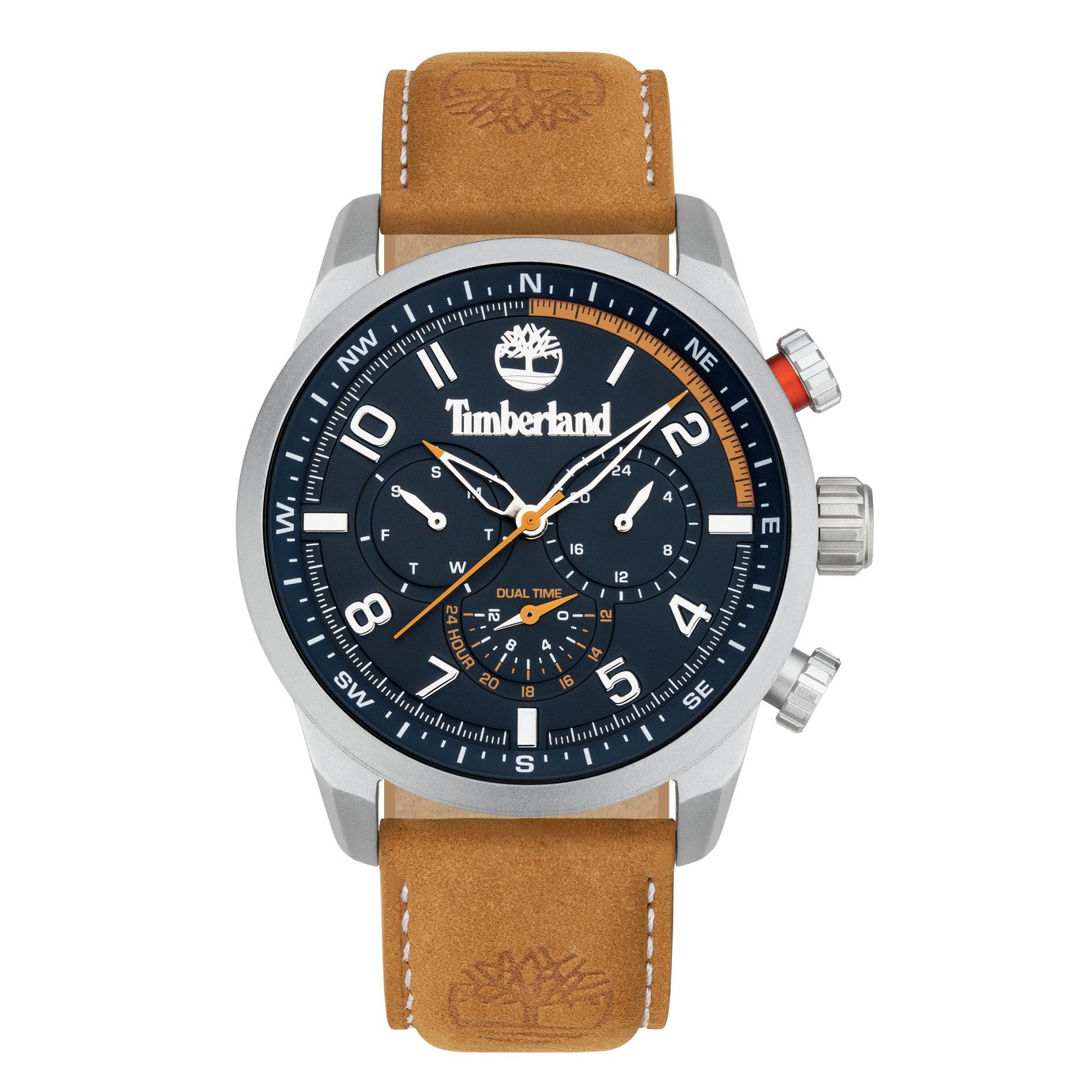 Timberland Men's Forestdale Tan Leather Strap Watch