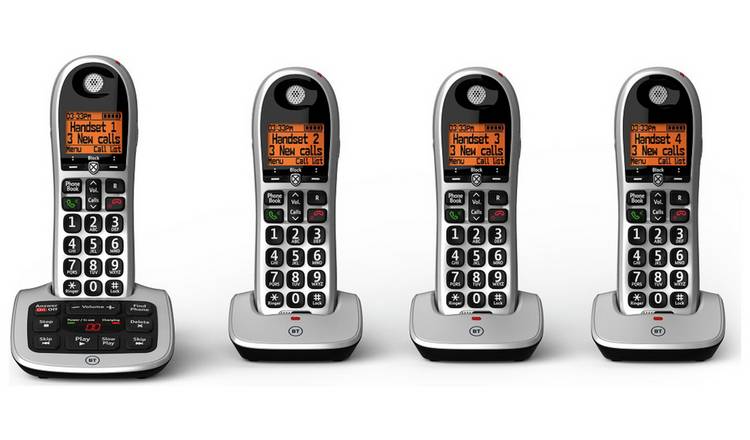 BT 4600 Cordless Telephone with Answer Machine - Quad