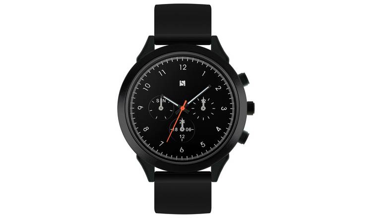 Black silicone online strap