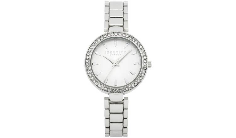 Identity Ladies Silver Adjustable Bracelet Watch