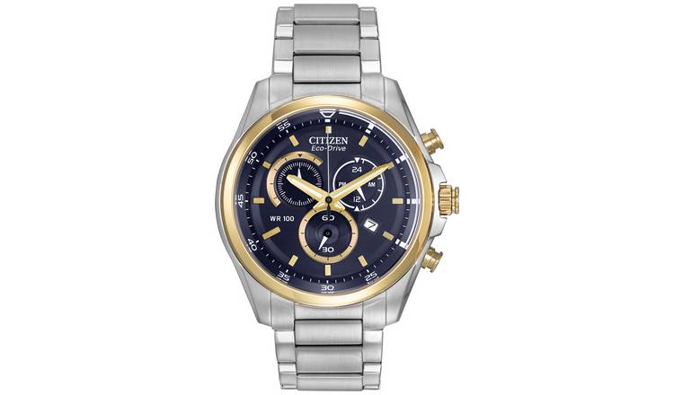 Citizen eco drive discount silver and gold