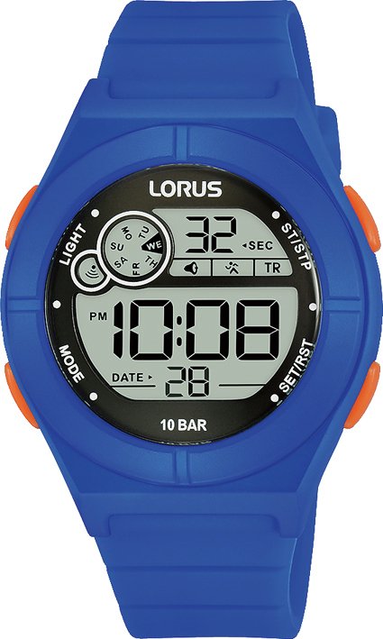 Lorus Kid's Digital Blue Silicone Strap Watch