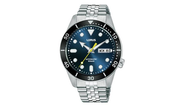 Lorus Men's Automatic Silver Stainless Steel Bracelet Watch