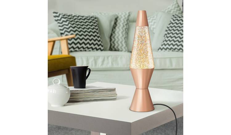 John lewis lava on sale lamp rose gold