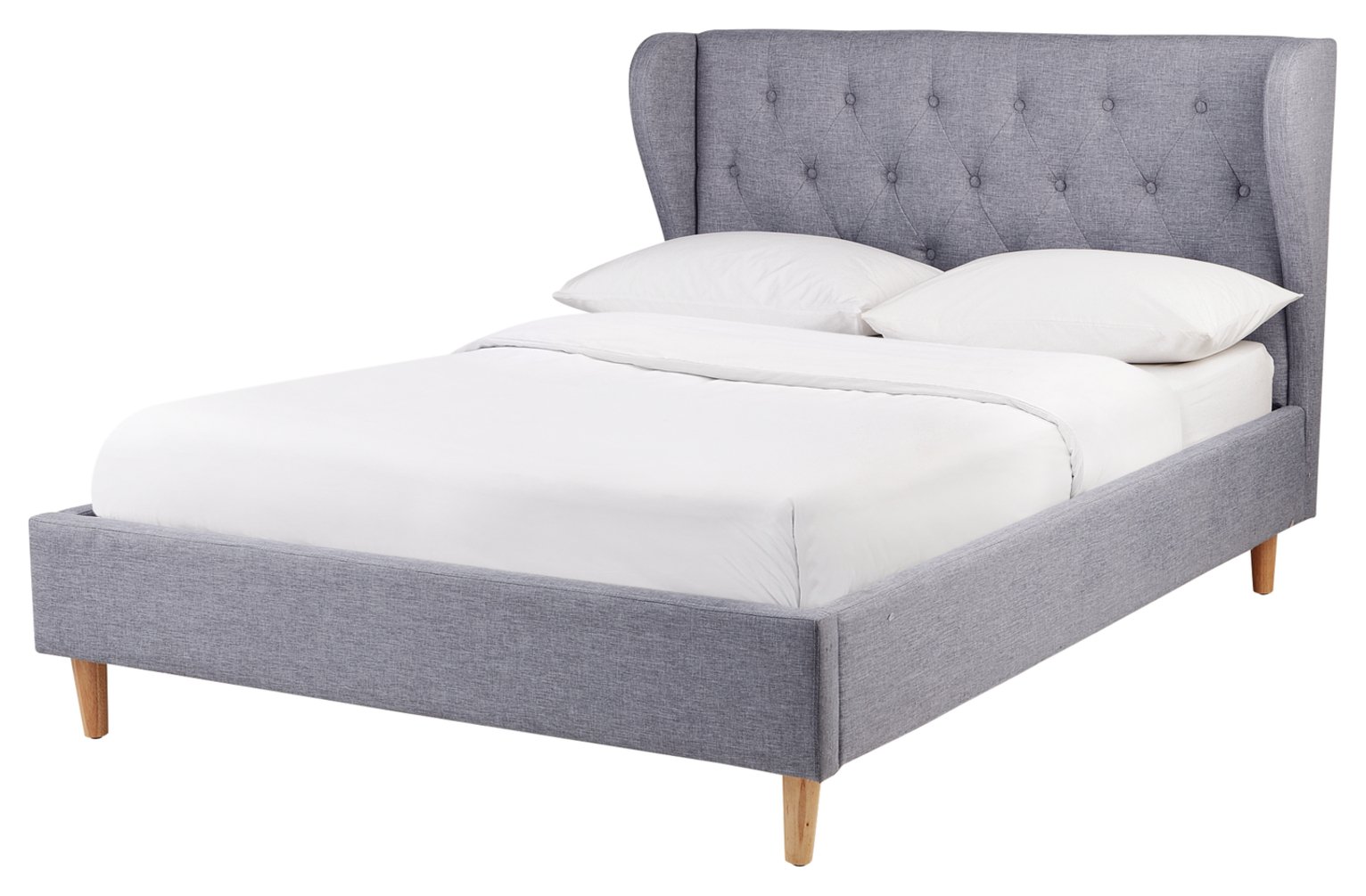 Argos Home Condor Double Fabric Bed Frame - Grey