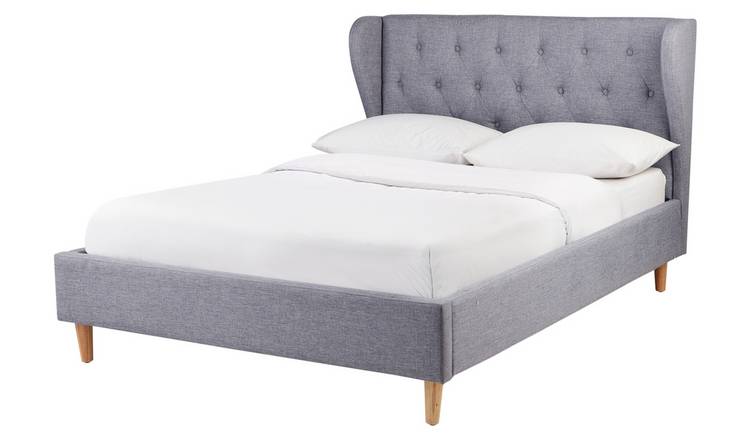 Argos Home TC Condor Double Fabric Bed Frame - Grey