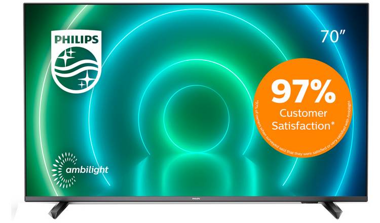 Philips 70 Inch 70PUS7906 Smart 4K UHD HDR LED Ambilight TV
