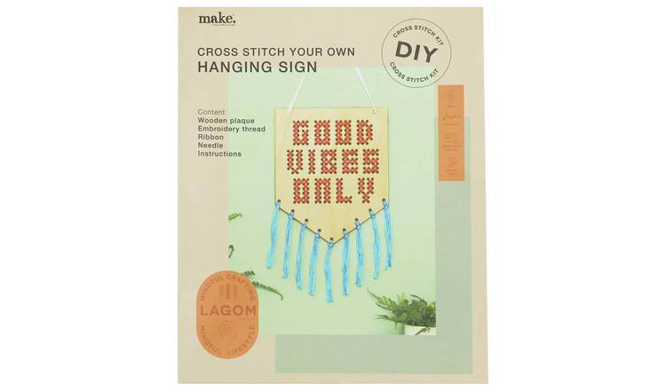 Buy Lagom Cross Stitch Banner Craft Kit Sewing machine accessories
