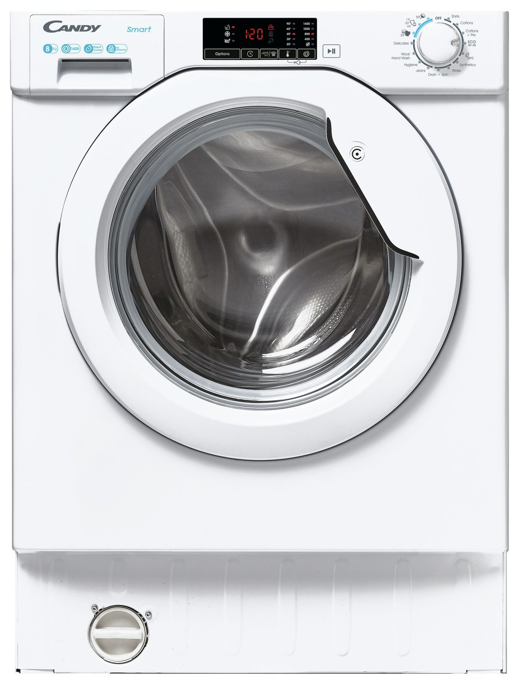 Candy CBW 48D1E 8KG Integrated Washing Machine - White