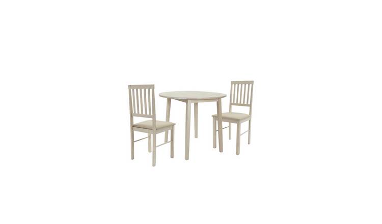 Argos Home Kendal Solid Wood Extending Table & 2 Oak Chairs