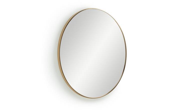 Buy Habitat Katun Metal Round Wall Mirror Gold Argos