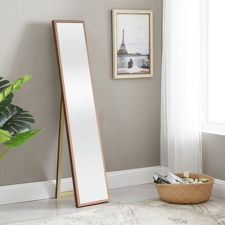Argos Home Oak Effect Free Standing Cheval Mirror - 150x30cm 0