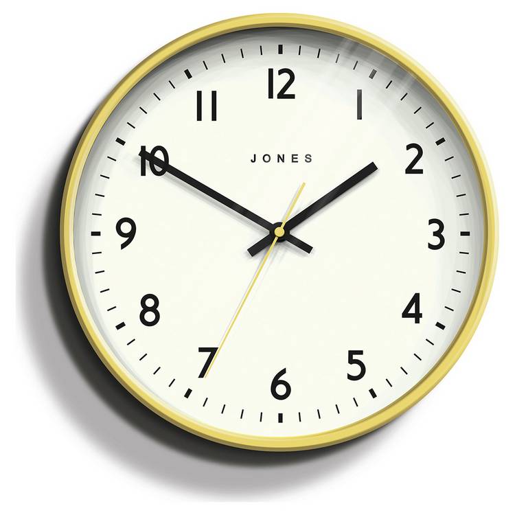 Jones Jam Wall Clock Cheeky - Yellow 0