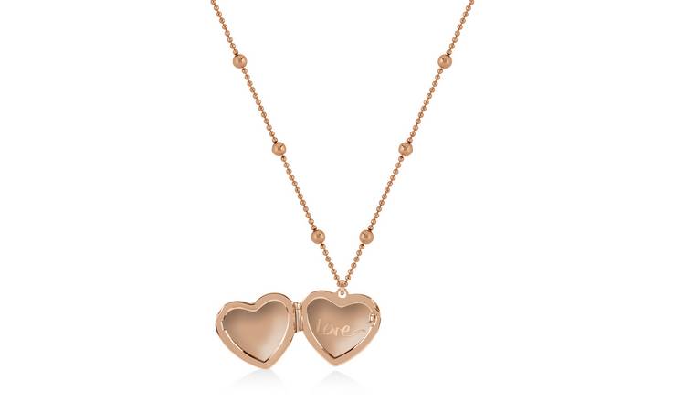 Gold plated deals heart locket necklace