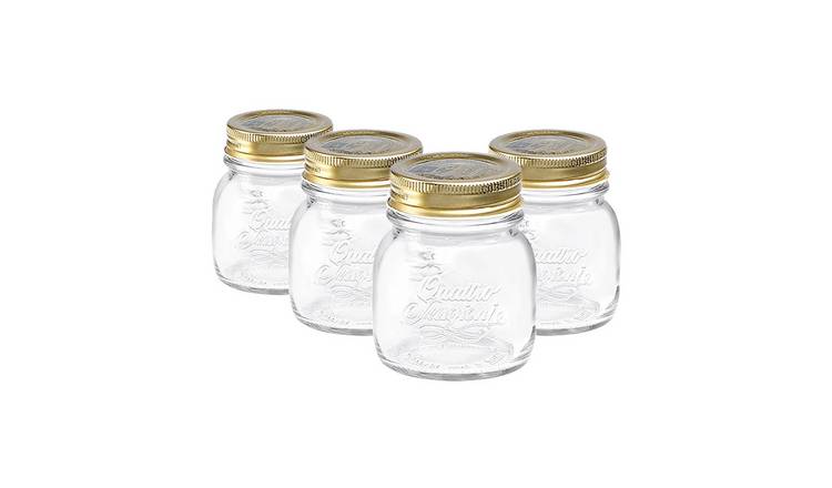 Bormioli Rocco Quattro Stagioni Glass Preserving Jars - Set of 4