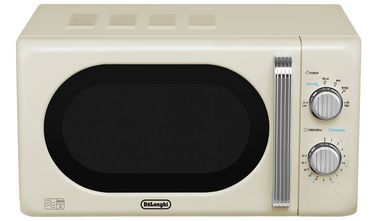 Buy De Longhi Argento Flora 800W Standard Microwave Cream