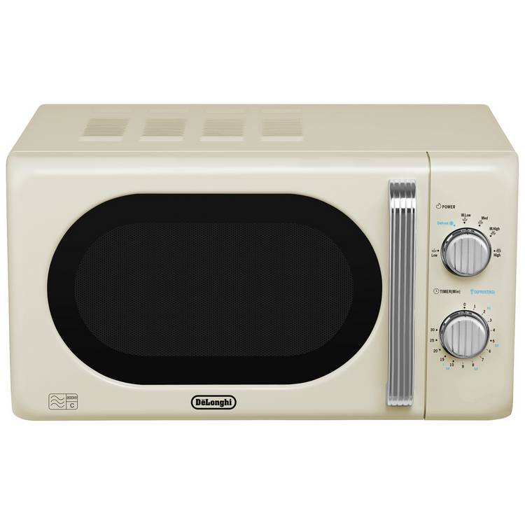 De'Longhi Argento Flora 800W Standard Microwave - Cream  0